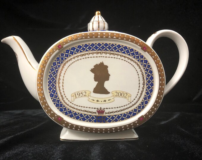 Golden Jubilee 1952 2002 Queen Elizabeth II Vintage Tea Pot By James 