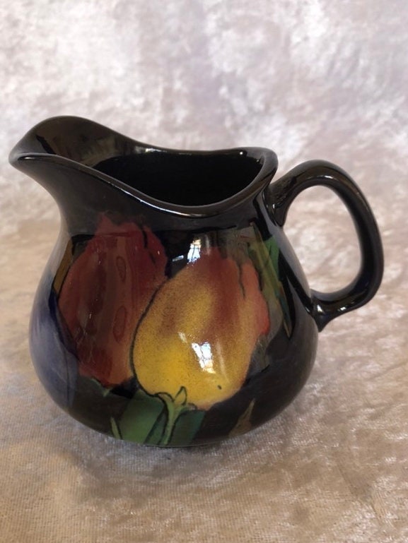Antique Royal Stanley Ware Jacobean Pattern Ceramic Bowl Grape Motif - Made  in England