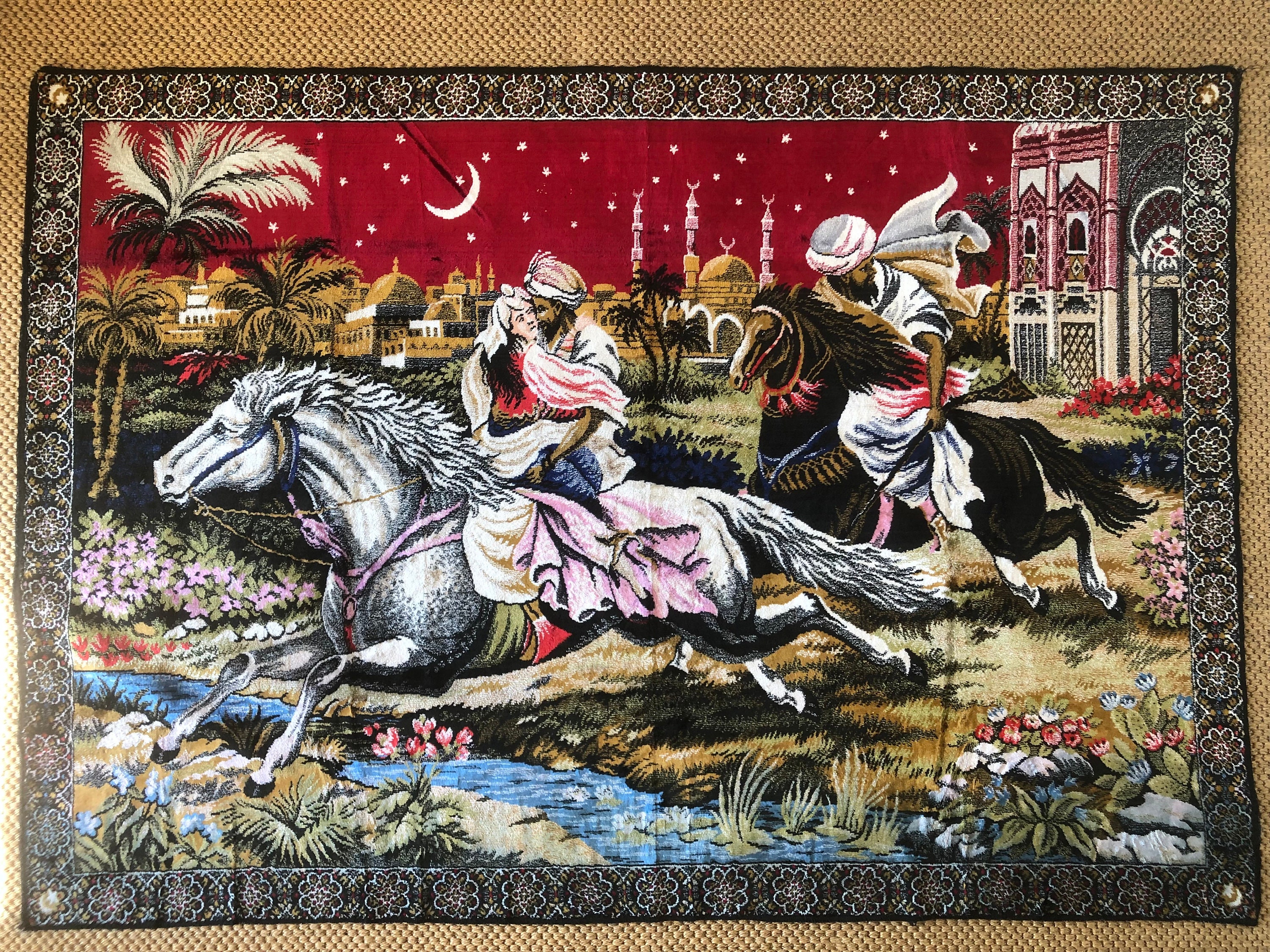 1001 Nights Themed Wall Hanging Rug