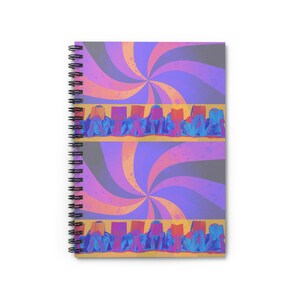 Retro Kids Reading Spiral Notebook - Ruled Line