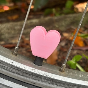Heart Tire Valve Stem Caps (Set of 4)