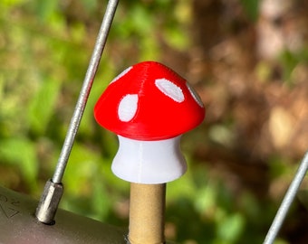 Mushroom Tire Valve Stem Caps (Set of 4)