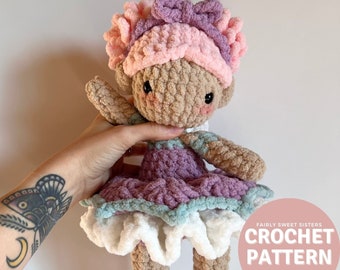 Fairly Sweet Sisters Amigurumi Pattern, crochet fairy pattern only