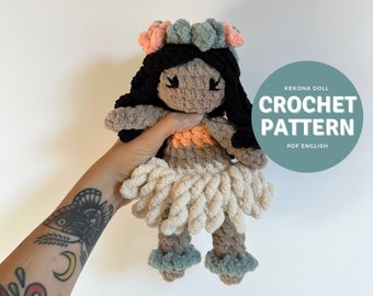 Kekona the Tiny Dancer Amigurumi Pattern, crochet doll pattern only