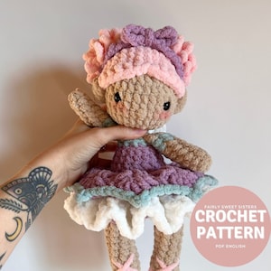 Fairly Sweet Sisters Amigurumi Pattern, crochet fairy pattern only
