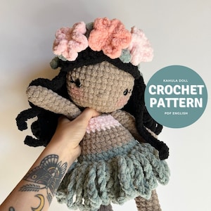 Kahula the Little Dancer Amigurumi Pattern, crochet doll pattern only