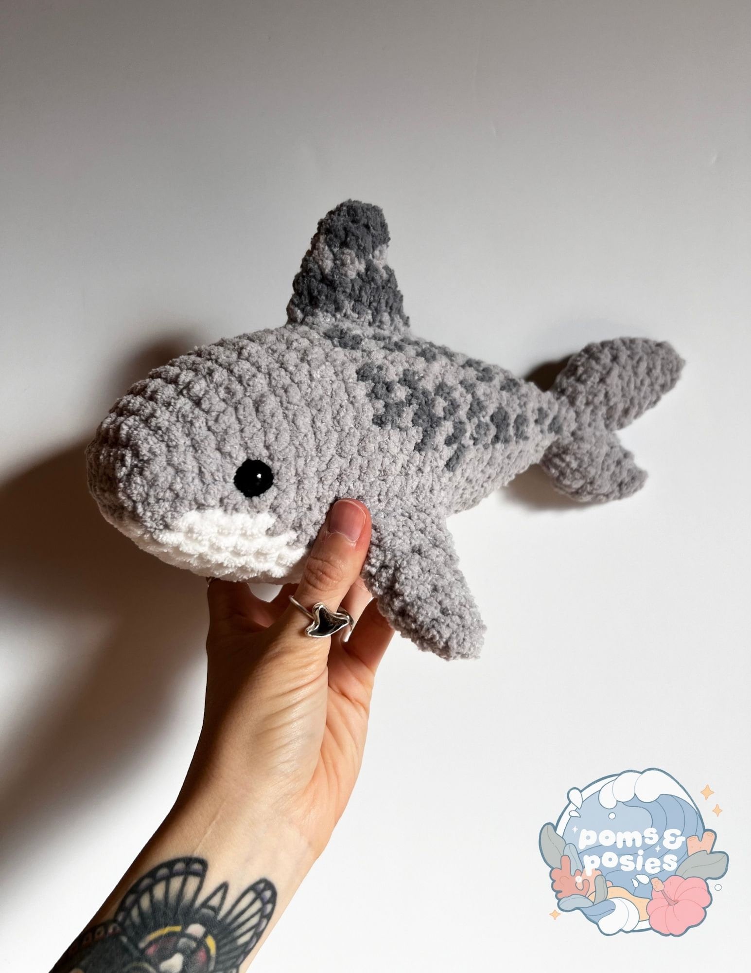 38 Tiger Crochet Patterns: Realistic, Cute, and Giftable Designs for Every Crocheter 28 Taika the Tiger Shark Amigurumi