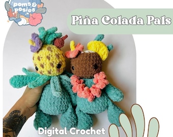 Piña Colada Pals 2 in 1 Amigurumi Pattern Only