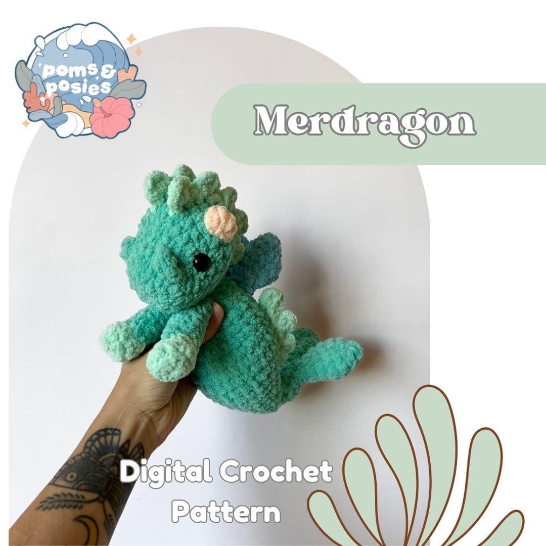 Merdragon Amigurumi Pattern Only - Etsy