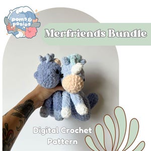 Magical Merfriends Pattern Bundle - Mermicorn & Merdragon