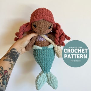 The Mini Merbabies Amigurumi Pattern, crochet mini merbaby plushie pattern only