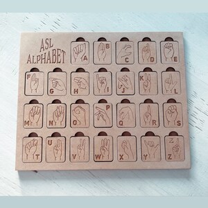 ASL Alphabet Educational Puzzle - Etsy