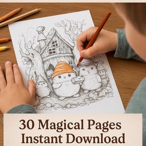Forest Coloring Book Printable: Wildlife Animals & Nature Adventure for ...