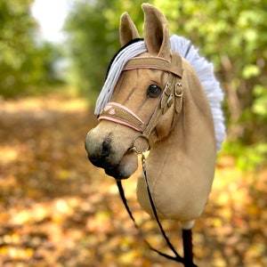 Silver dapple Hobby Horse with removable leather bridle – Laurel Designs