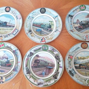 Rail Seaside Specials Coalport & The Southern Railway, The Great Western Railway,  Collectible Plates WITH CERTIFICATES | 27 cm Diameter