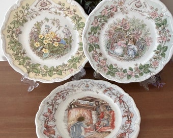 Brambly Hedge Summer Winter Spring Tea Plate by Royal Doulton | Jill Barklem Illustration | 16 cm