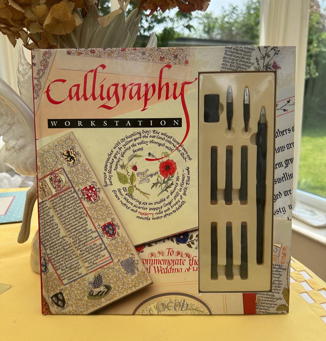 Caligraphy Workstation Workbook With Pen and Ink, 1993 - Etsy
