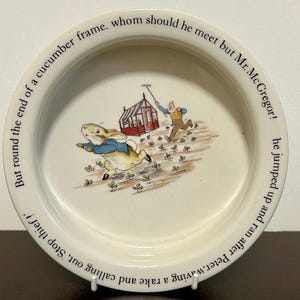 Peter Rabbit Beatrix Potter |Wedgwood Of Etruria Snack Play - Perfect Blend of Fun and Functionality! | Heavy bottom, toddler-proof!