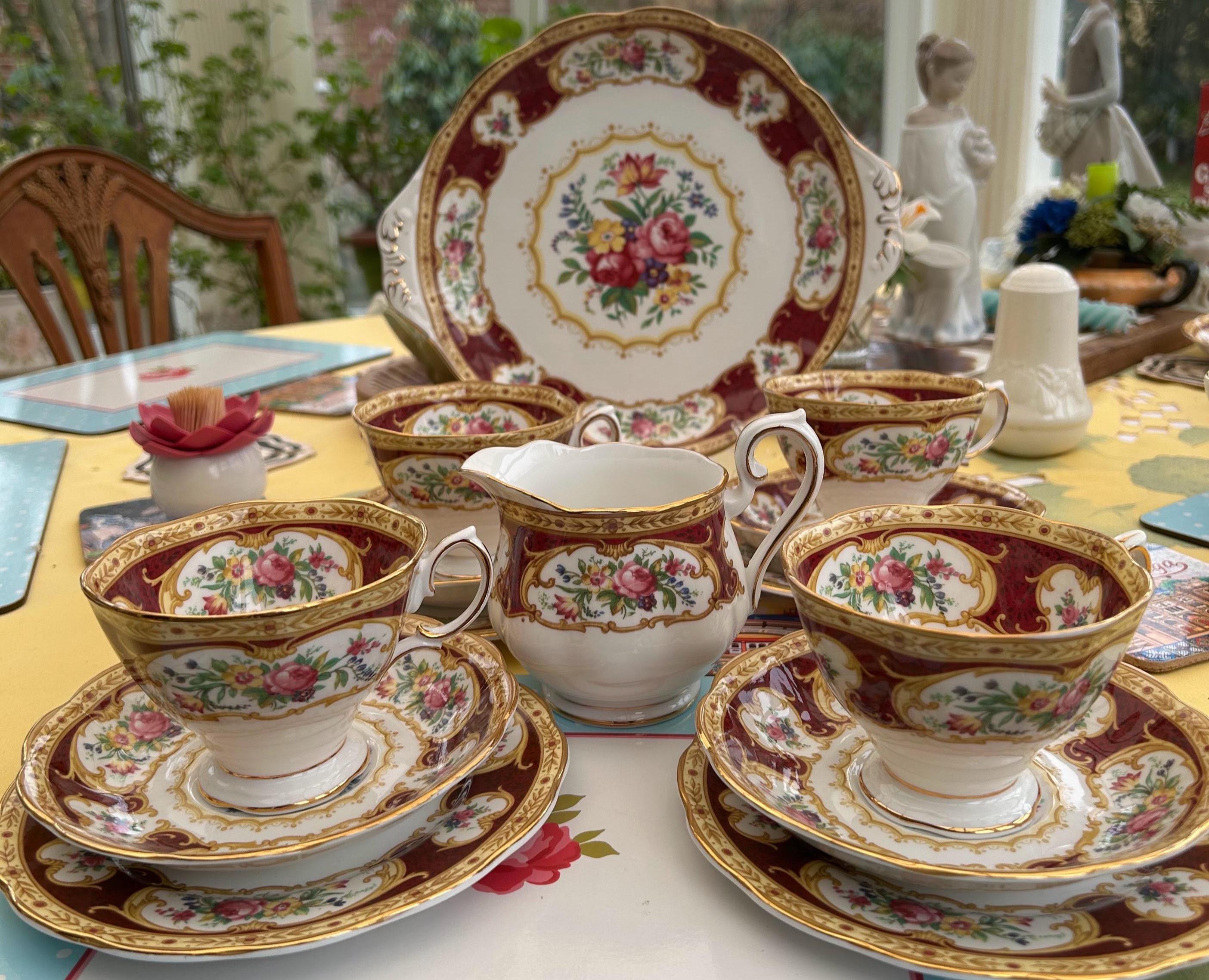 Royal Albert Lady Hamilton Tea Trio Set: 1950s English Bone China - Etsy