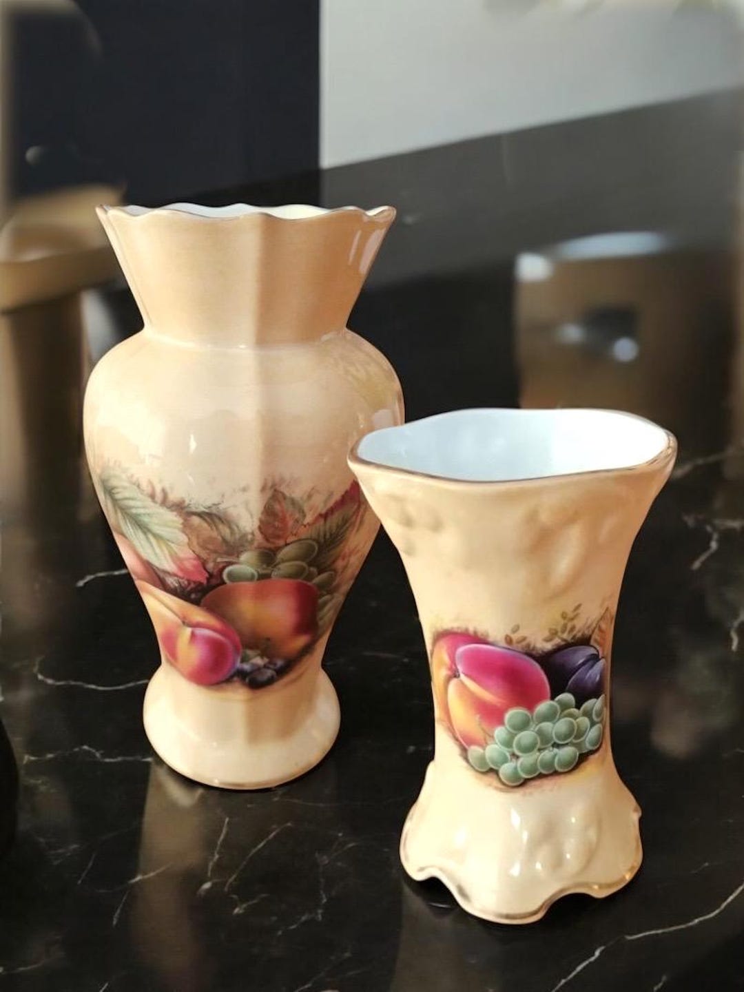 ヴィンテージ オーチャードゴールド エインズレイ 花瓶 - 1970年代