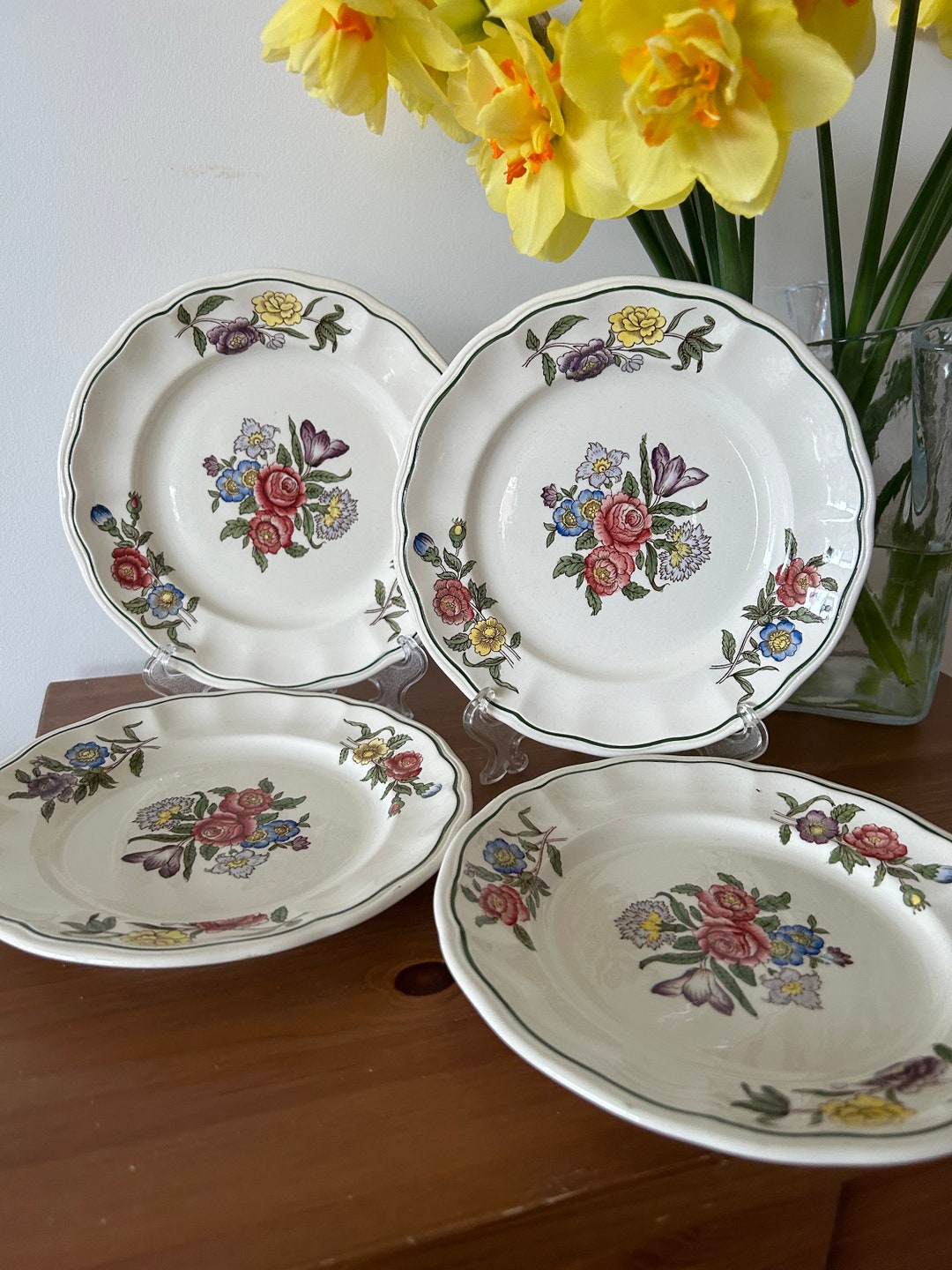Spode Spring Plates Spode 'spring Time' Bread Plates - Set of 4 Victorian Floral Dinnerware ...