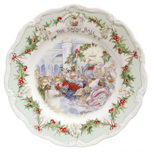Royal Doulton Collectors Brambly Hedge Plate The Snow Ball by Jill Barklem