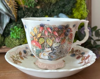 Brambly Hedge Autumn Tea Cup by Royal Doulton | Vintage | Jill Barklem Illustration