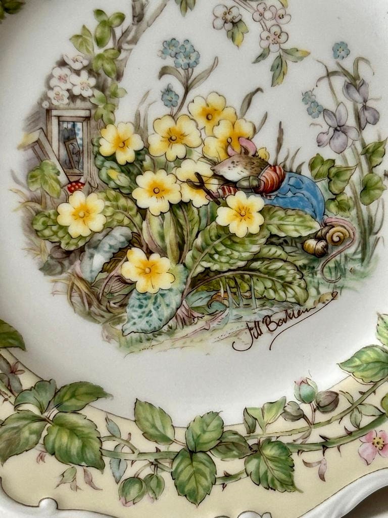 Royal Doulton Brambly Hedge Spring Plate | Jill Barklem 1982