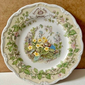 Royal Doulton Brambly Hedge Spring Plate | Jill Barklem 1982 Collector&#39;s Edition | Perfect Condition