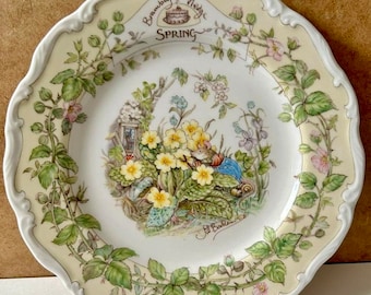 Royal Doulton Brambly Hedge Spring Plate | Jill Barklem 1982 Collector&#39;s Edition | Perfect Condition