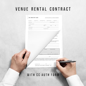 EVENT SPACE VENUE Rental Agreement - Private Event