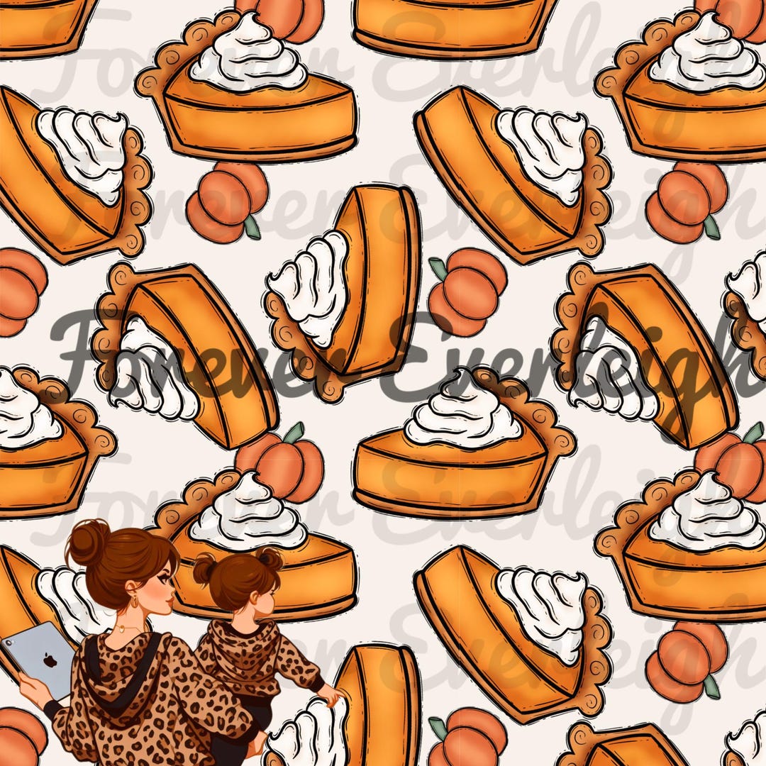 Pumpkin Pie Seamless| Fall Seamless | Thanksgiving Seamless | Autumn ...