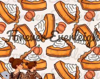 Tarte à la citrouille sans couture| tomber sans couture | action de grâces transparente | l'automne sans couture