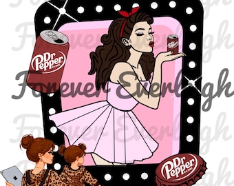 Hand drawn Soda PNG | soda shop PNG | vintage soda PNG