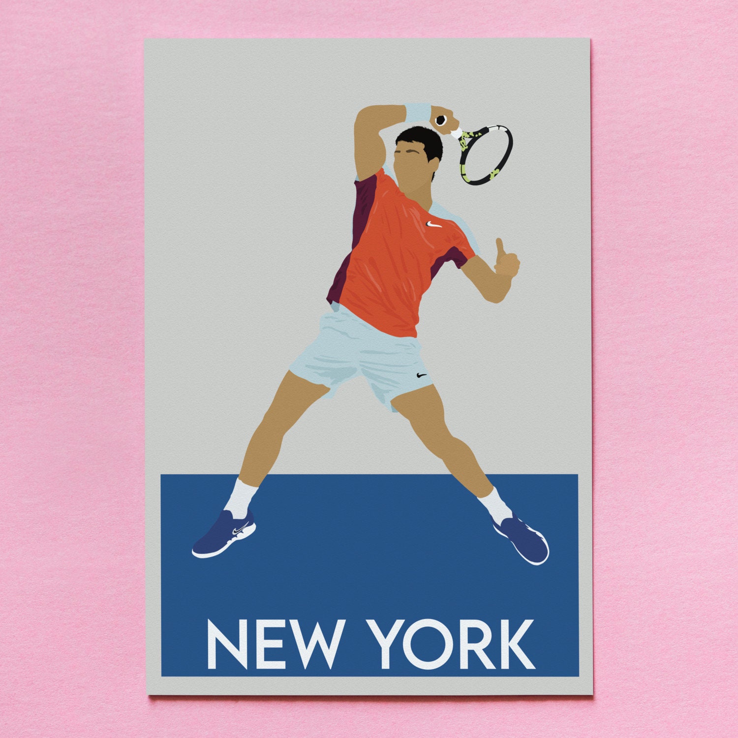 carlos-alcaraz-us-open-2022-minimalist-style-poster-print-etsy-finland