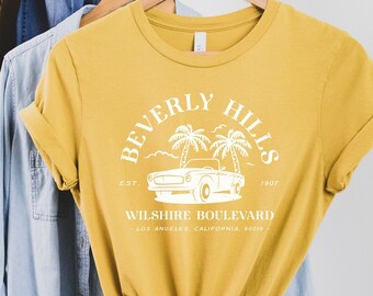 Beverly Hills Shirt | Beverly Hills 90210 | 90210 Tshirt | Vintage Beverly Hills Shirt | Vintage Car Shirt | California Shirt Gift