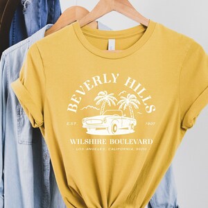 Beverly Hills Shirt | Beverly Hills 90210 | 90210 Tshirt | Vintage Beverly Hills Shirt | Vintage Car Shirt | California Shirt Gift