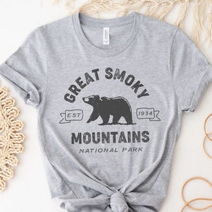 Great Smoky Mountains Tshirt | Great Smoky Mountains Shirt | Great Smoky Mountains Crewneck | National Park Shirt | National Park T Shirt