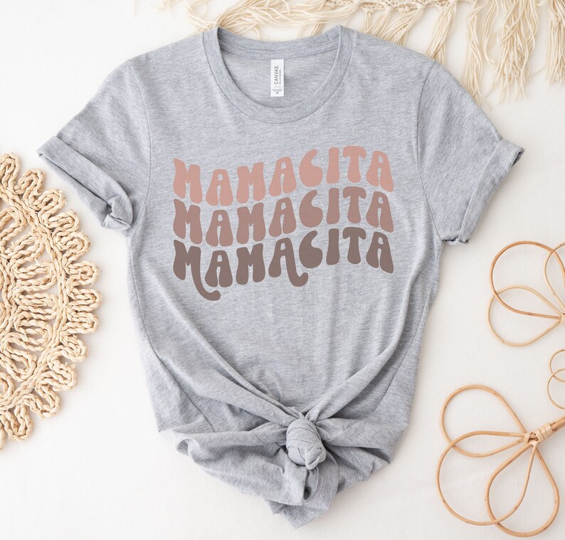 Mamacita Shirt | Mamacita Tshirt | Retro Mama Shirt | Retro Mama Tee | Boho Mama Shirt | Boho Mama Tshirt | Retro Mothers Day Shirt Athletic Heather