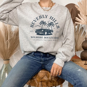 Vintage Beverly Hills Sweatshirt Beverly Hills Sweater - Etsy