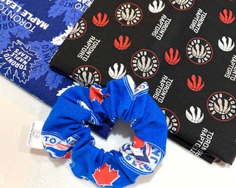 Toronto Sports Scrunchie: Maple Leafs, Blue Jays, Raptors