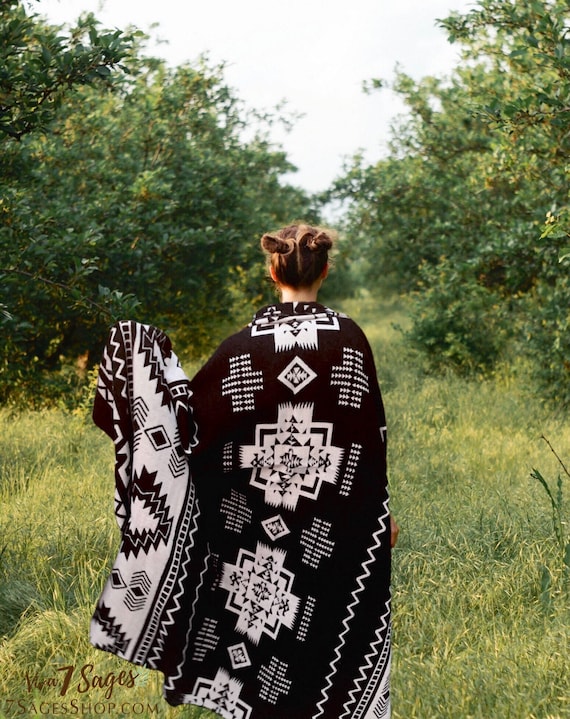 Handmade Alpaca Wool Reversible Blanket | Made by Artisans in