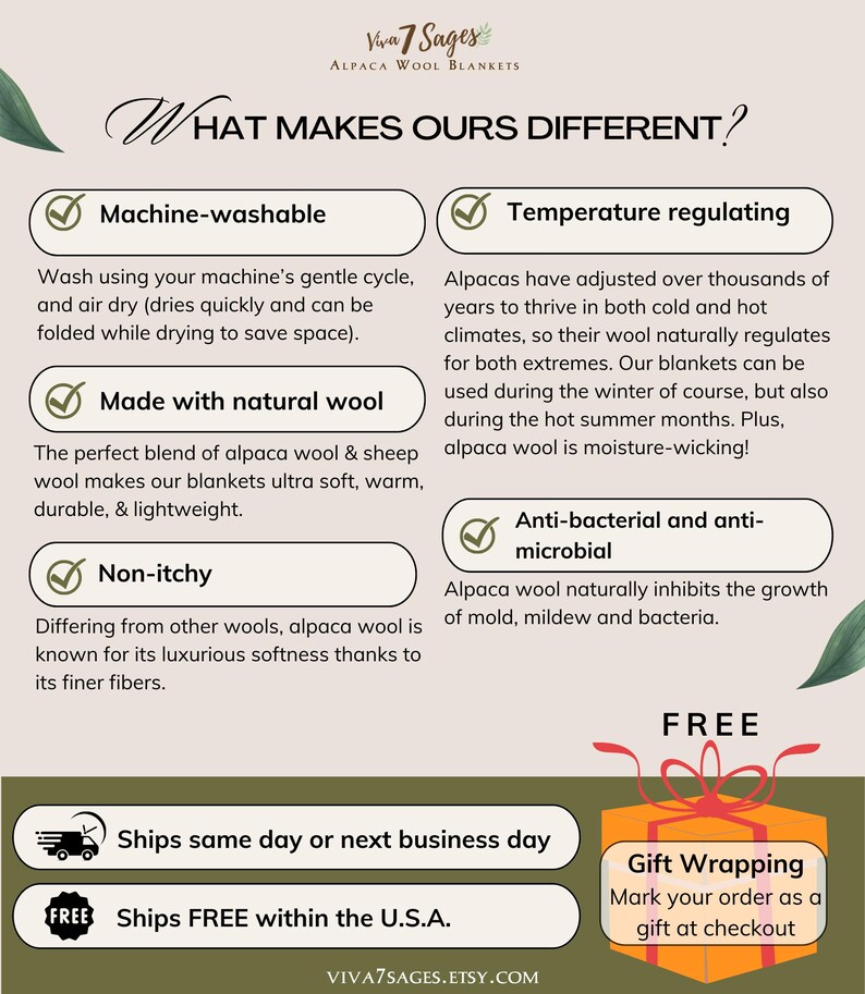 a poster with a description of what makes ours different