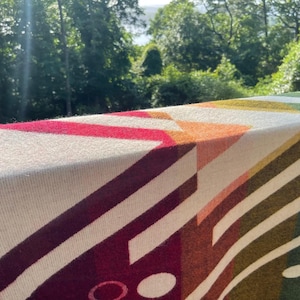 Alpaca Blanket | Reversible Soft Large Blanket | Alpaca  Wool Blanket |Queen Size Native Artisan Blanket | Handmade/Ecuador/Red/Gift for Her