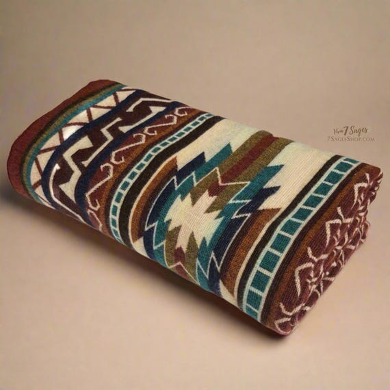 Alpaca Handmade Blanket | Reversible Blanket | Alpaca Wool | Alpaca Throw or Queen | Ecuador | Artisan Handmade | Native American Design