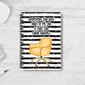Best Part of job, funny office notebook, Funny Gift For Colleague, office job gift, new job gift idea, A5 rude notebook, notepad for women