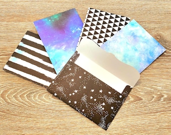 Foil Night Sky Envelopes, Assorted Designs, Set of 5