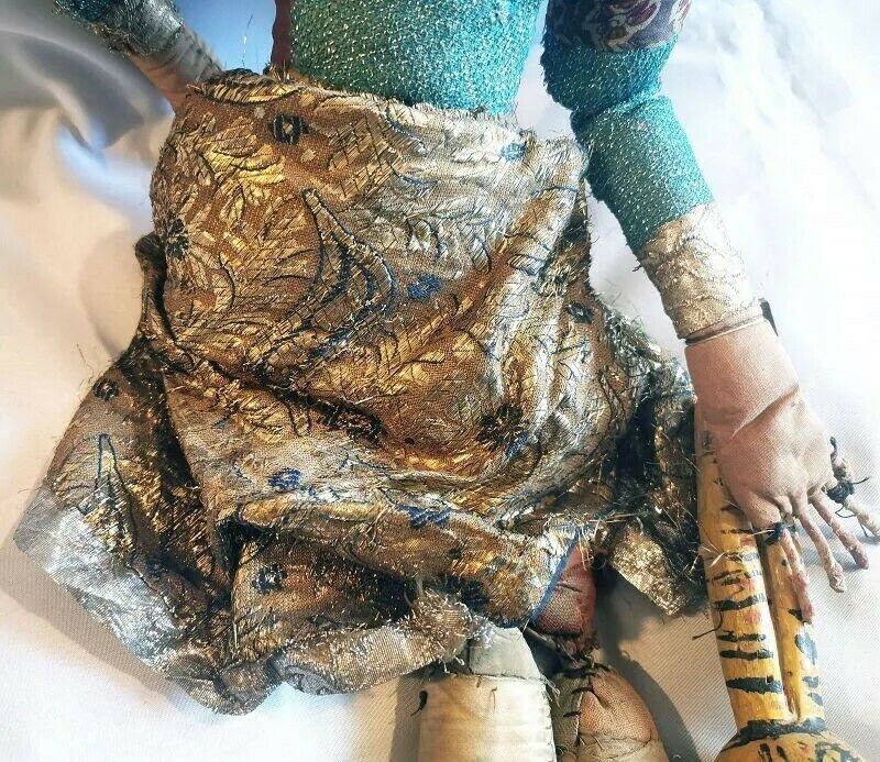 Inhloli Puppet Antique Indian Puppet Delightfully Decorated From Sam Hilu - Etsy