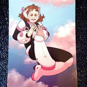 Uravity mha print, Uraraka Ochako bnha anime art poster
