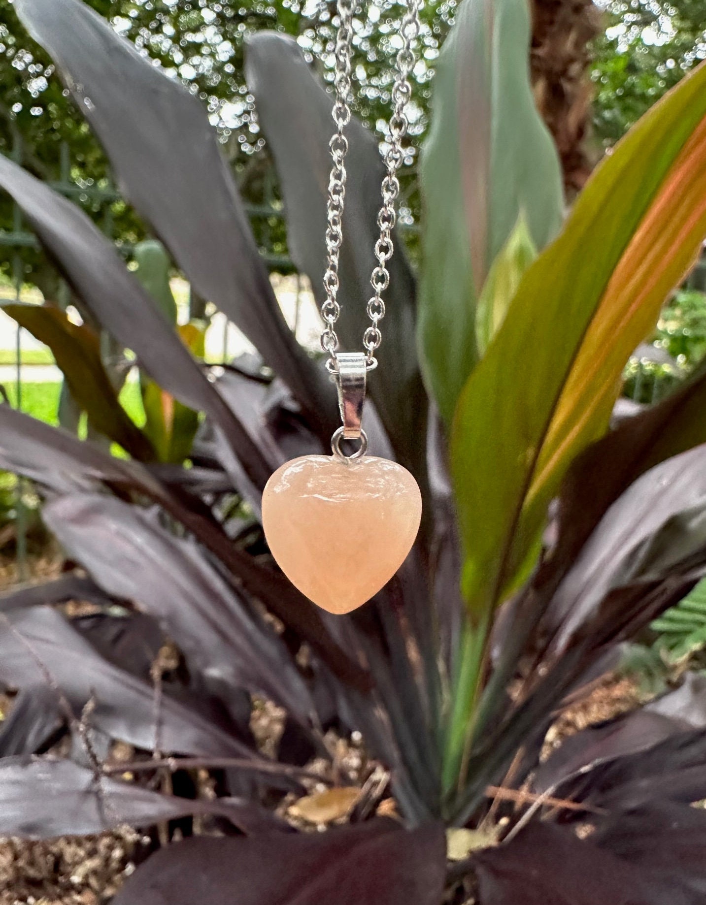 Rose Gold Hex Code Ari Heart Rose Gold Pendant Necklace In Pink